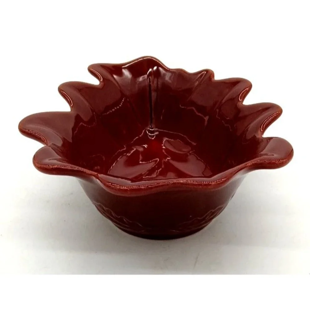 Vintage Appolia Pottery Burgundy 9